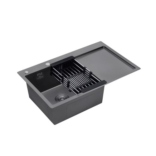 Кухонная мойка Kroner (KRP) PVD Schwarze-7849LHM CV025278