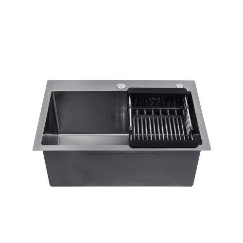 Кухонна мийка Kroner (KRP) PVD Schwarze-5843HM CV022794