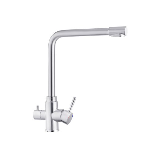 Смеситель для кухни с подключением к фильтру Kroner (KRP) Edelstahl Klassisch-ESG038 CV022992