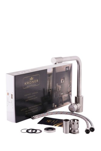 Смеситель для кухни Kroner (KRP) Edelstahl Klassisch-ESG034 CV022991