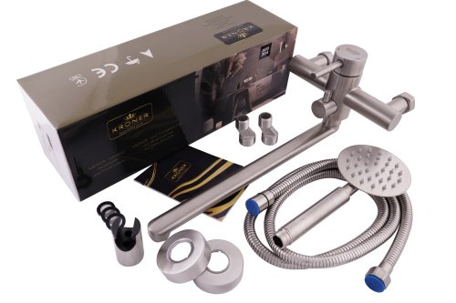 Змішувач для ванни Kroner (KRP) Edelstahl Klassisch-ESG070 CV022997