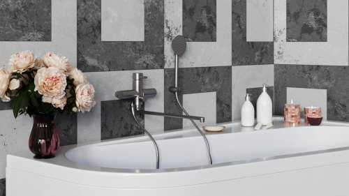 Змішувач для ванни Kroner (KRP) Edelstahl Klassisch-ESG070 CV022997