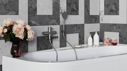 Смеситель для ванны Kroner (KRP) Edelstahl Klassisch-ESG060 CV022998