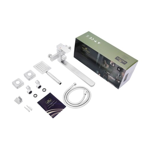 Змішувач для ванни Kroner (KRP) Edelstahl Kubus-ESG070 CV023011