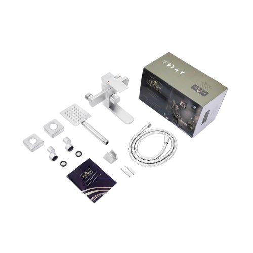 Смеситель для ванны Kroner (KRP) Edelstahl Kubus-ESG060 CV023012