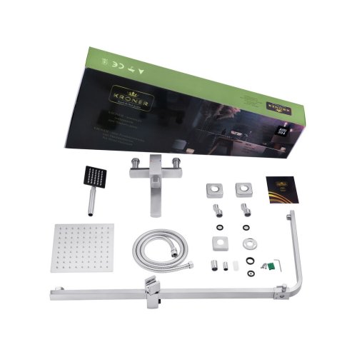 Душевая система Kroner (KRP) Edelstahl Kubus-ESG063 CV022978