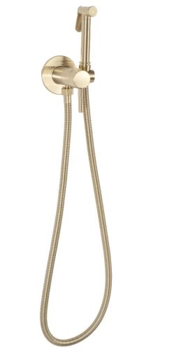 Смеситель + гигиенический душ REA LOOP GOLD MAT золотой матовый REA-B6311