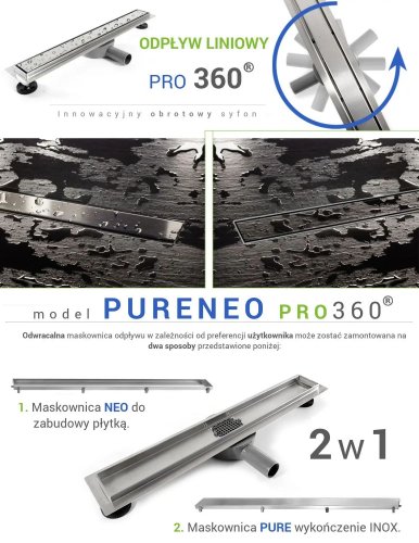 Душевой канал 70 см REA NEO & PURE PRO REA-G0901