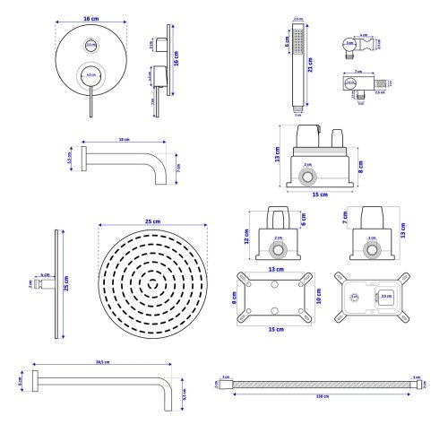 Душевая система REA LUNGO REA-P4112