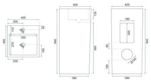 Умивальник REA MIA REA-U5634
