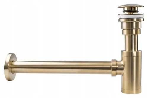 Донный клапан с сифоном REA CLICK-KLAK GOLD MATT REA-A8586