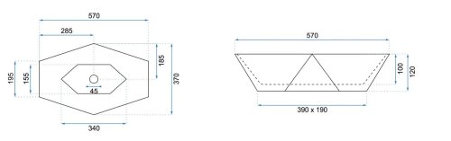 Умывальник REA VEGAS REA-U6643