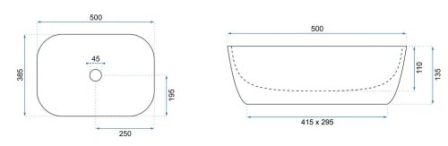 Умывальник REA SOL REA-U8605