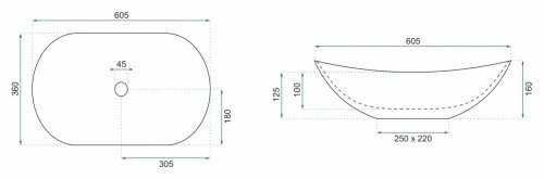 Умывальник REA ROYAL 60 BLACK REA-U0445