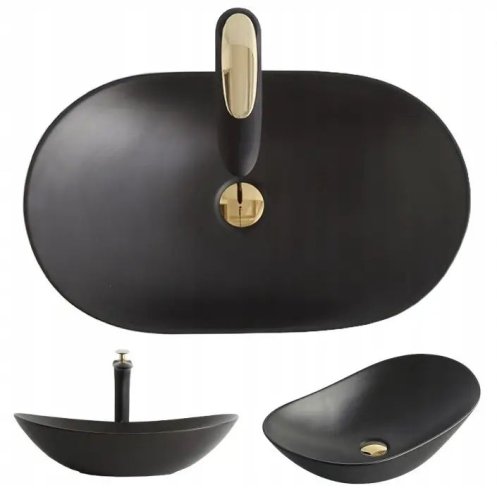 Умывальник REA ROYAL 60 BLACK MAT REA-U0442