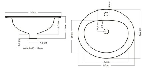 Умивальник REA MAGARI REA-U0064