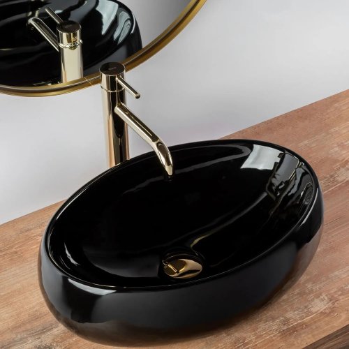 Умывальник REA LINDA BLACK REA-U8523