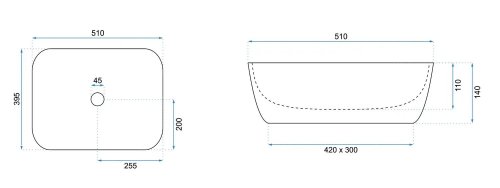 Умывальник REA FREJA IVORY REA-U9154