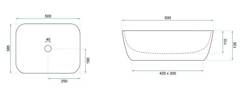 Умывальник REA FREJA GREY REA-U6648