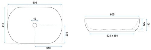 Умывальник REA CLEO REA-U0024