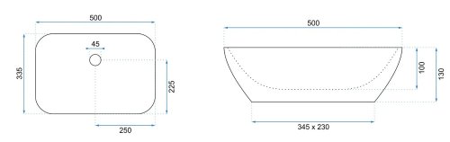 Умивальник REA CELIA SLIM REA-U1952