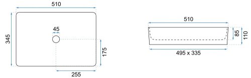 Умывальник REA AVIA REA-U0840