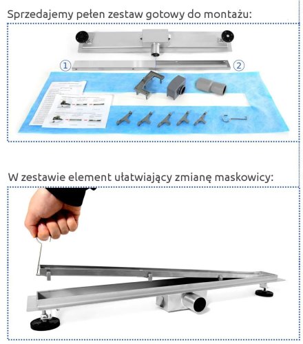 Трап для душа REA PURE NEO 50 см REA-G0090