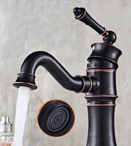 Смеситель для умывальника REA VINTAGE OLD BLACK REA-B0226