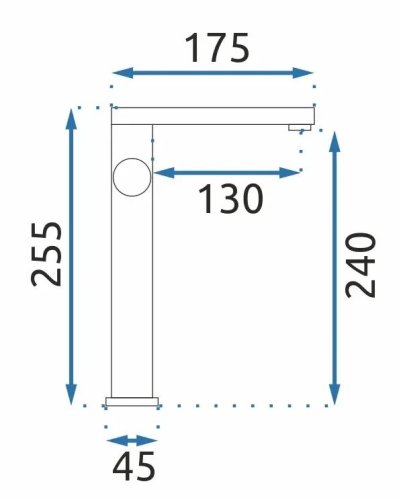 Змішувач для умивальника REA TAP BLACK REA-B2009