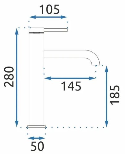Смеситель для умывальника REA SPOT CHROM REA-B2011
