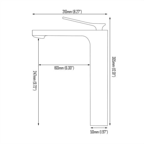 Смеситель для умывальника REA SONIC BAT-09854