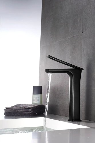 Змішувач для умивальника REA SOHO BLACK HIGH REA-B8601