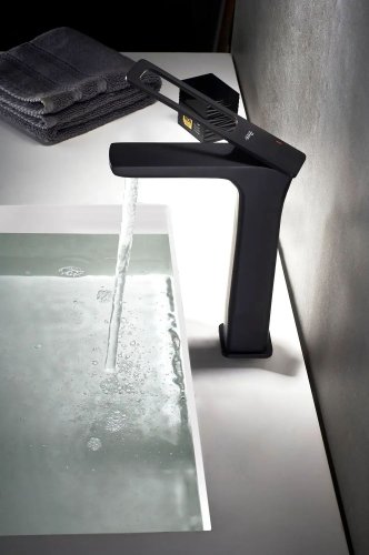 Змішувач для умивальника REA SOHO BLACK HIGH REA-B8601