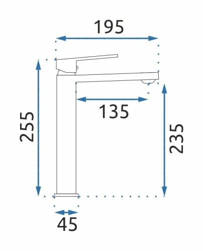 Смеситель для умывальника REA LUPPO BLACK REA-B9637