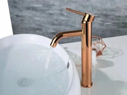 Смеситель для умывальника REA LUNGO ROSE GOLD REA-B6321