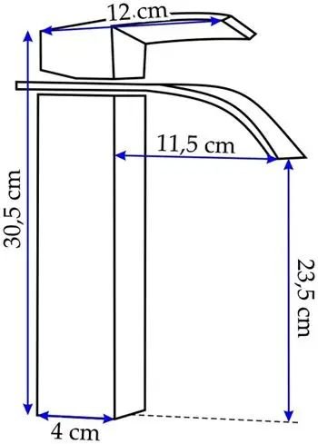 Смеситель для умывальника REA FALCON BLACK 30 REA-B0252