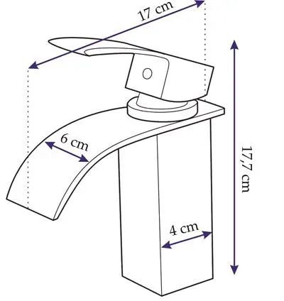 Смеситель для умывальника REA FALCON 18 BAT-00146