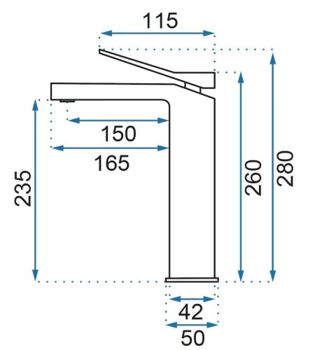 Смеситель для умывальника REA DUET GOLD REA-B4415