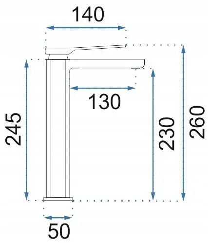 Змішувач для умивальника REA CREEK BLACK MAT REA-B8404