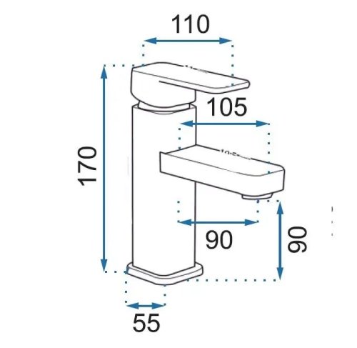 Смеситель для умывальника REA CARO 9211 REA-B0032