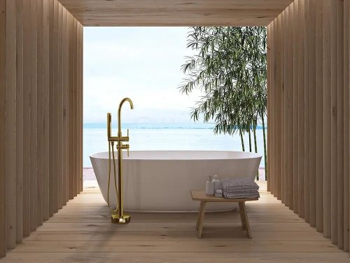 Смеситель для ванны REA ORTIS L. GOLD REA-B7430