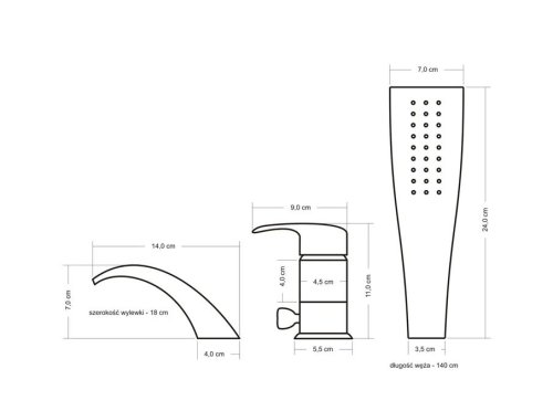 Смеситель для ванны REA AZUR CHROM REA-B0456