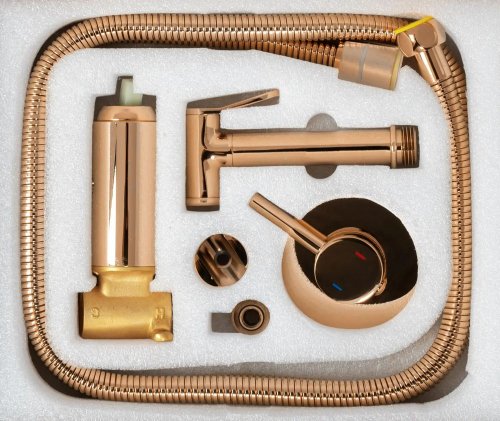 Смеситель + гигиенический душ REA LOOP ROSE GOLD REA-B6523