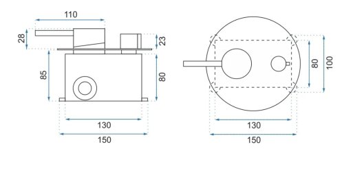 Душевая система REA LUNGO GOLD MATT + BOX REA-P4160