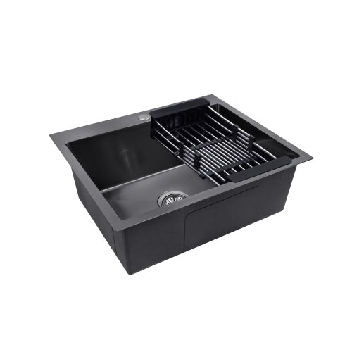Кухонная мойка Kroner KRP PVD Schwarze-6050HM CV025260
