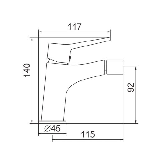 Смеситель для биде Ibergrif Arial M15026 CV028517