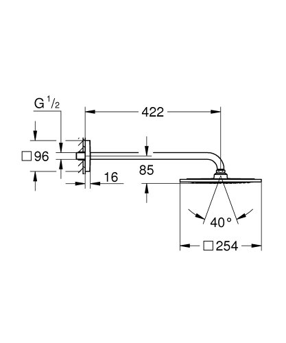 Верхний душ Grohe Rainshower F-Series 10 26259000