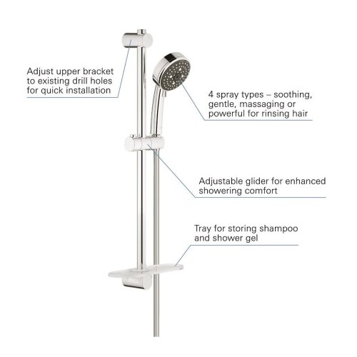 Душевой гарнитур Grohe QuickFix Vitalio Comfort 100 26098000