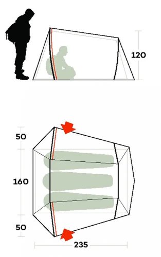 Палатка Ferrino Lightent 3 Pro Olive Green (92173LOOFR)