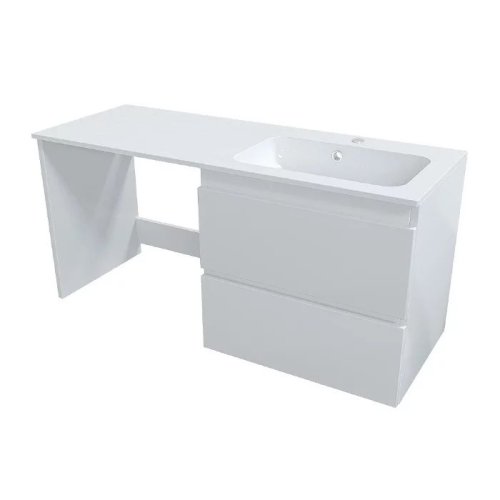 Тумба KAST ARTEMIDA 120 см под стиральную машину с раковиной Della R